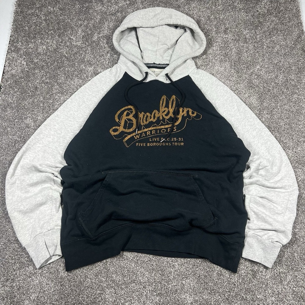 Ralph Lauren Denim & Supply Brooklyn Warriors Varsity Hoodie Sweatshirt Mens XL